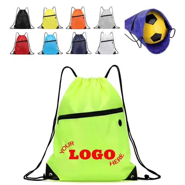 Durable Waterproof Oxford Cloth Drawstring Backpack