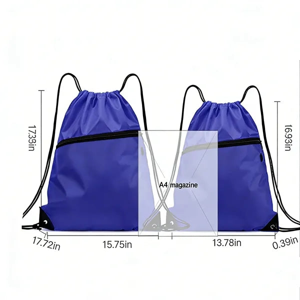 Durable Waterproof Oxford Cloth Drawstring Backpack