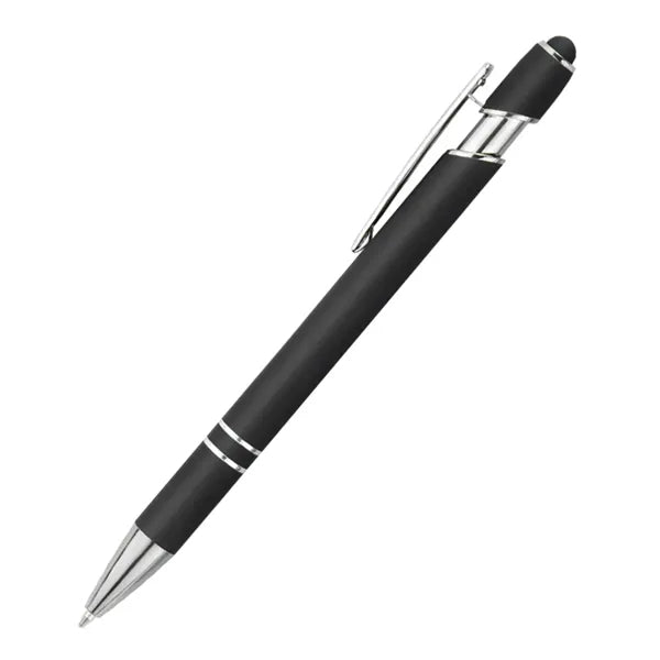 2-in-1 Stylus Retractable Ballpoint Pen with Black Ink