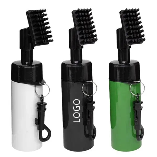 Portable Golf Club Cleaning Brush with Stretchable Clip