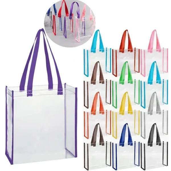 Plastic Clear Shopping Shoulder Bag Stadium Approved