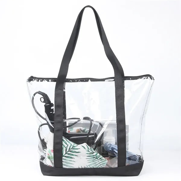 Clear Shopping /Security Work Tote Shoulder Bag