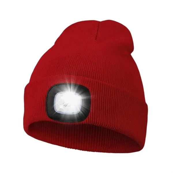 USB Rechargeable Hands Free Headlamp LED Beanie