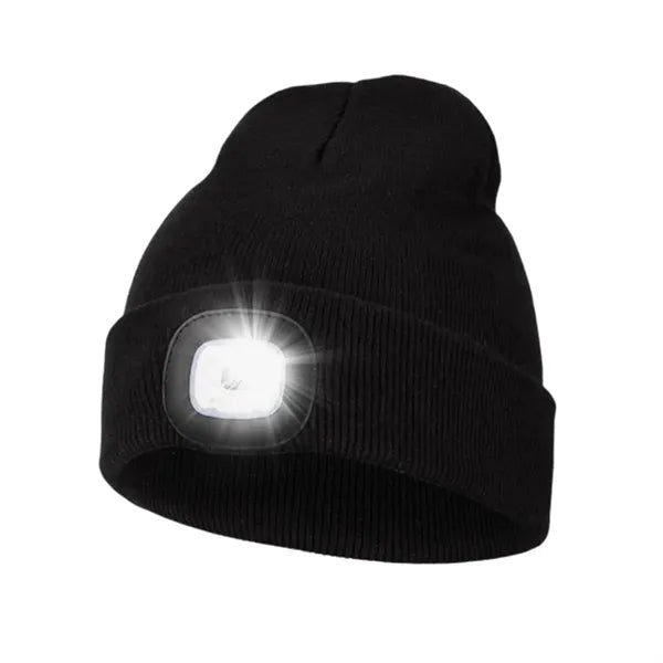 USB Rechargeable Hands Free Headlamp LED Beanie