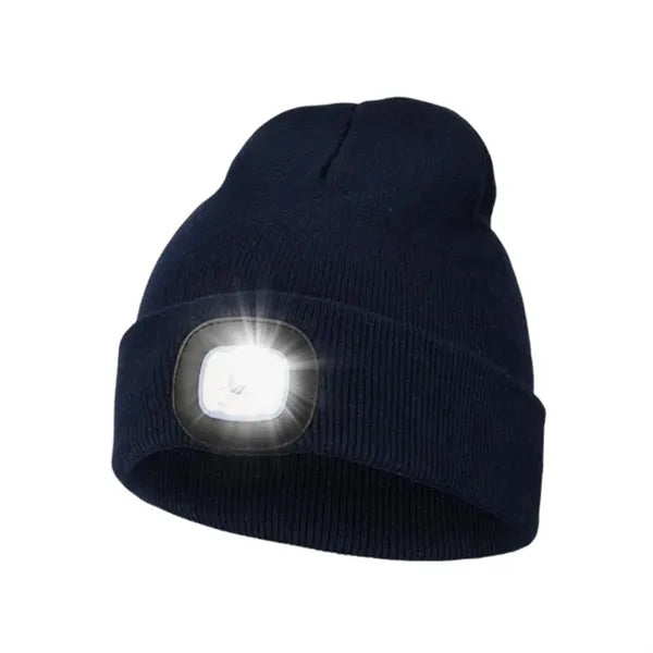 USB Rechargeable Hands Free Headlamp LED Beanie