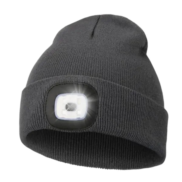 USB Rechargeable Hands Free Headlamp LED Beanie
