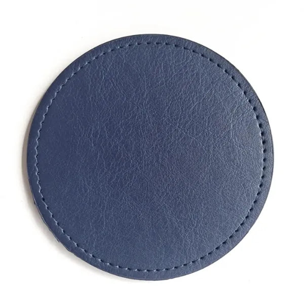 PU Double Layered Genuine Leather Coasters