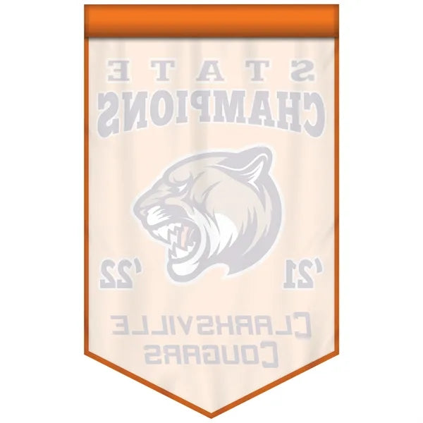 2' x 3' Championship Banner Single Sided V-Cut