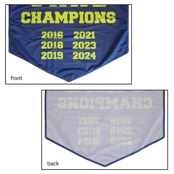 2' x 3' Championship Banner Single Sided V-Cut