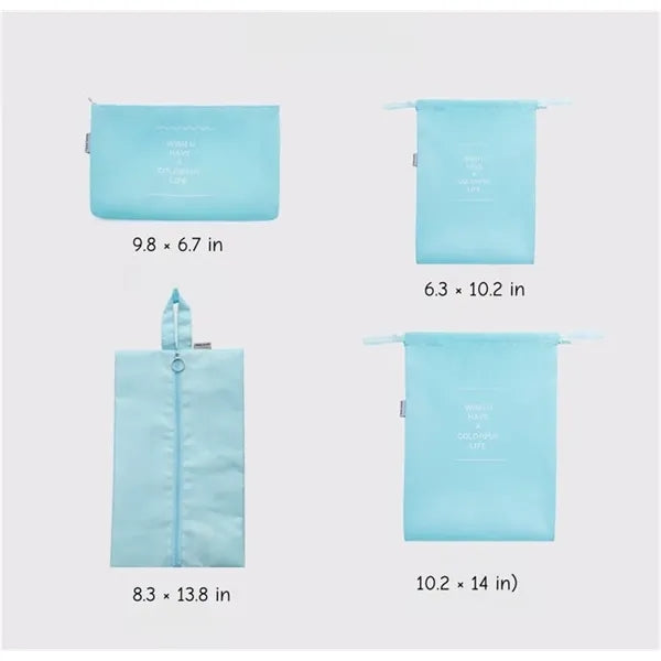 8 Set Travel Packing Cubes with Laundry Bag for Luggage