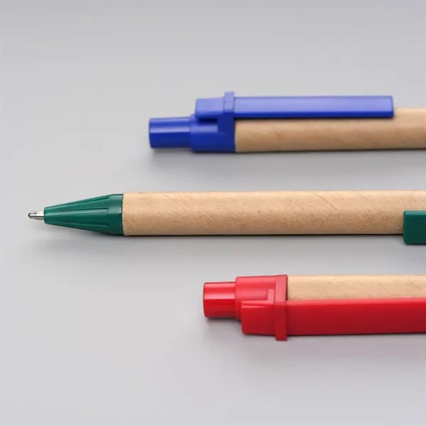 Eco-Friendly Kraft Paper Ballpoint Pen Retractable