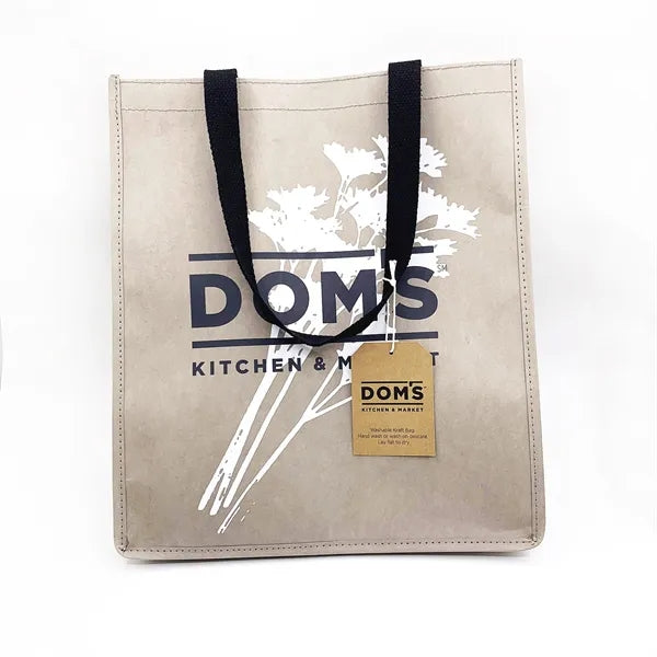 Washable Kraft Paper Bag with 21 Inch Web Handles