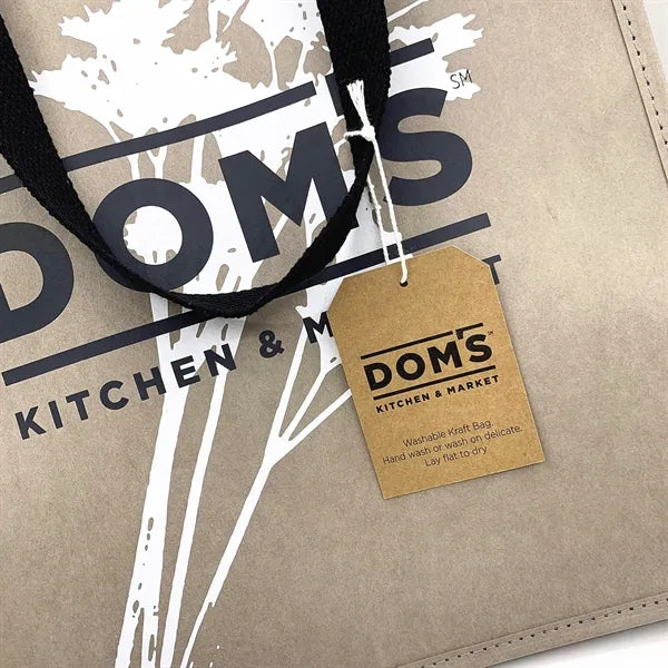 Washable Kraft Paper Bag with 21 Inch Web Handles