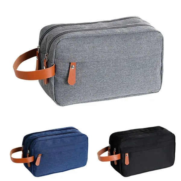Portable Double Layer Travel Toiletry Makeup Bag