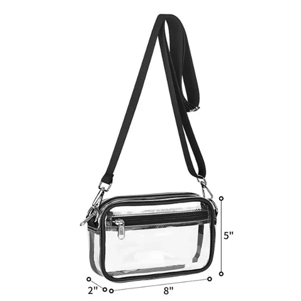 Clear Purse Stadium Transparent Crossbody Bag