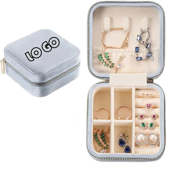 Velvet Travel Jewelry Case