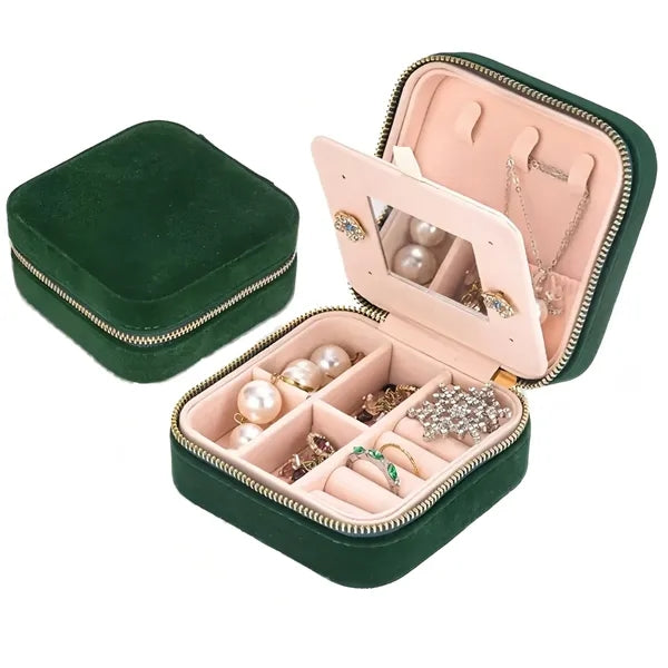 Velvet Travel Jewelry Case