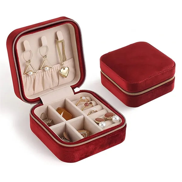 Velvet Travel Jewelry Case