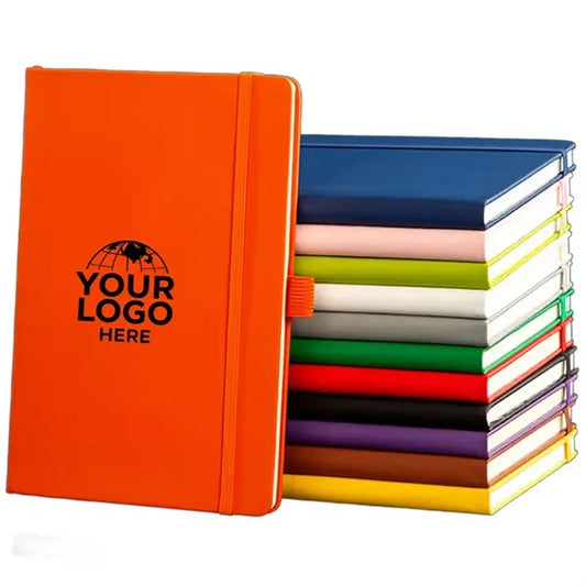 A5 PU Leather Ruled Notebook Journal with Elastic Strap