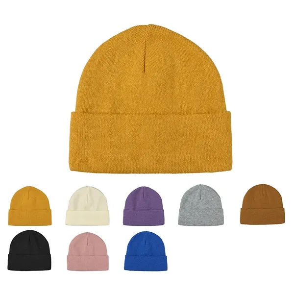 Satin-Lined Cuffed Knit Beanie
