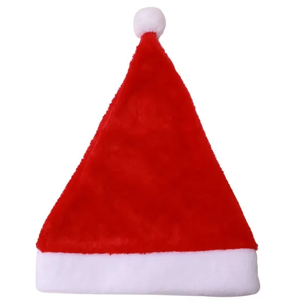 Unisex Velvet Extra Thicken Christmas Hat Santa Hats