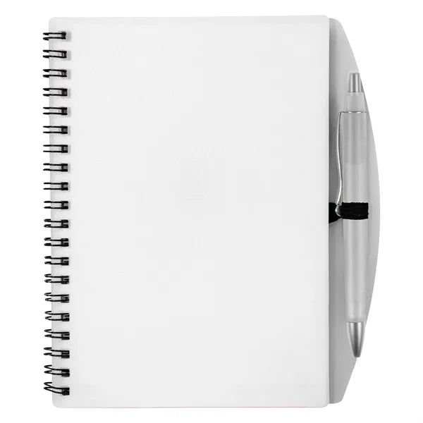 Wave Spiral Notebook With Pen
