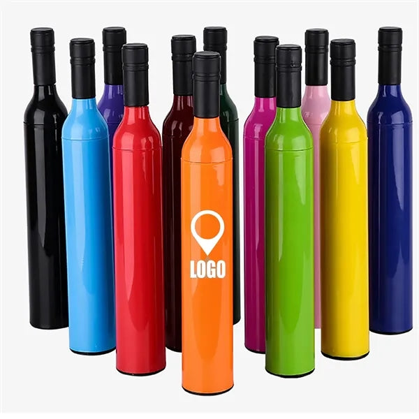 Arc 42" Folding Umbrella Wine Bottle Shaped Gift