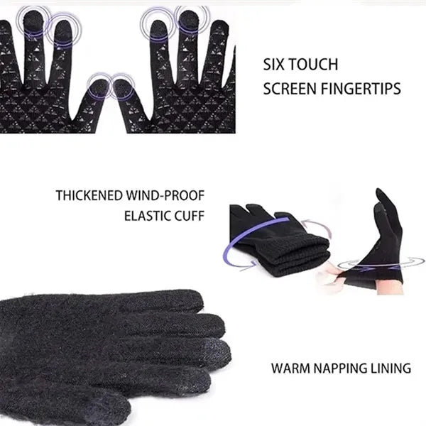 Winter Thermal Touchscreen Knit Gloves