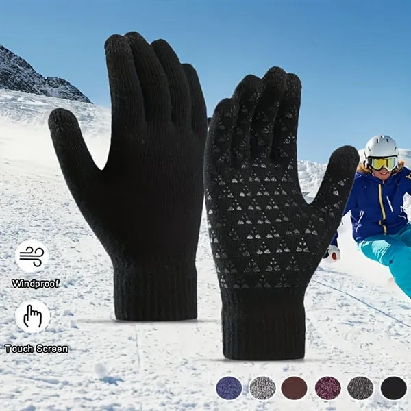 Winter Thermal Touchscreen Knit Gloves