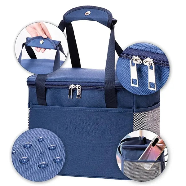 Durable Lunch Insulated Bag With Aluminum Foil Lining