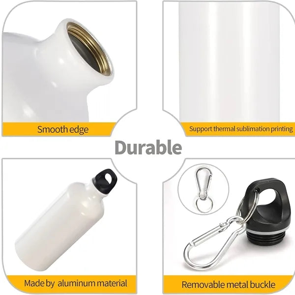 17oz Aluminum Water Bottle With Carabiner
