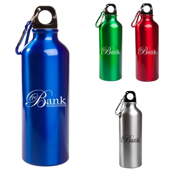 17oz Aluminum Water Bottle With Carabiner