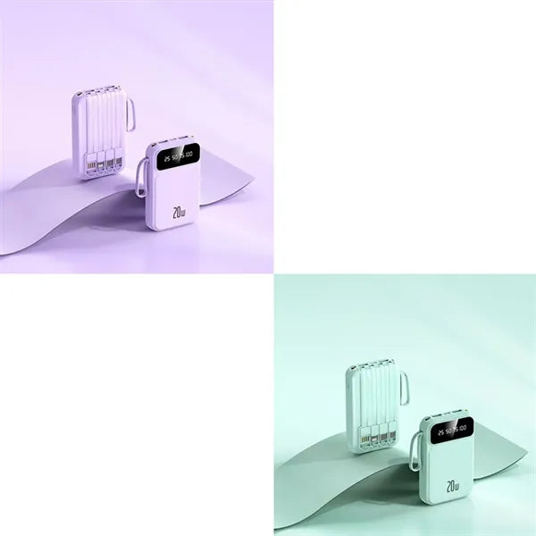 10000mAh 4 in 1 Fast Charging Power Bank With 4 Cables
