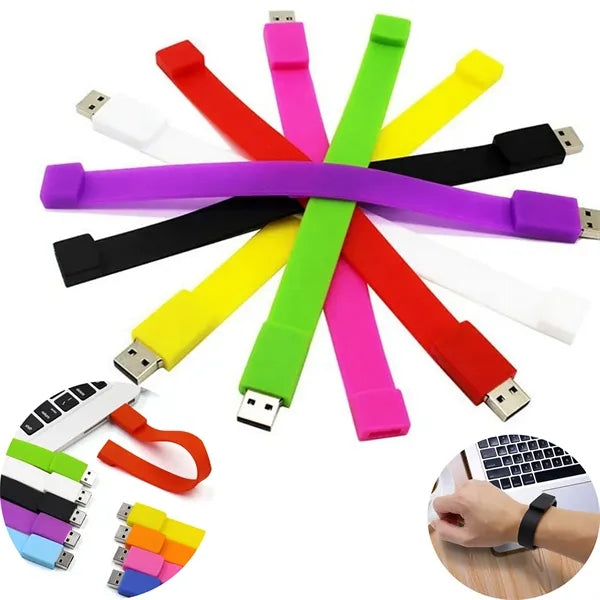 4GB USB 2.0 Wristband Memory Flash Drive