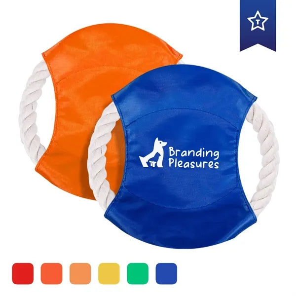 Durable Pet Cotton Rope Flying Disc Dog Toy For Outdoor Toss