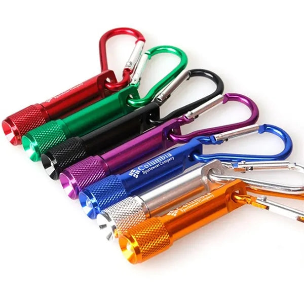 Mini Strong LED Flashlight With Carabiner