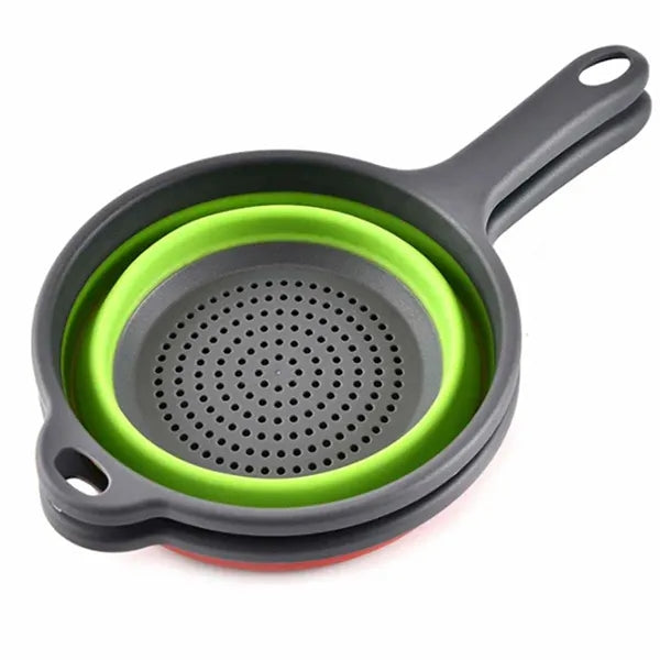 Foldable Round Silicone Kitchen Strainer Colanders