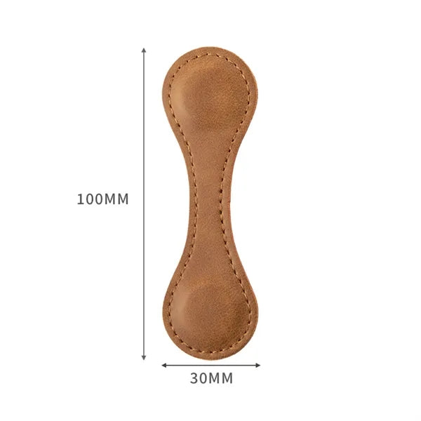 Leather Magnetic Bookmark/Pen Holder