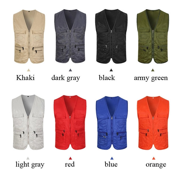 Unisex Work Vest Multi-Pockets