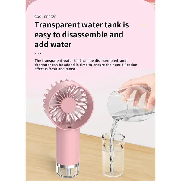Mini Handheld Outdoor Hydrating Portable Electric Spray Fan