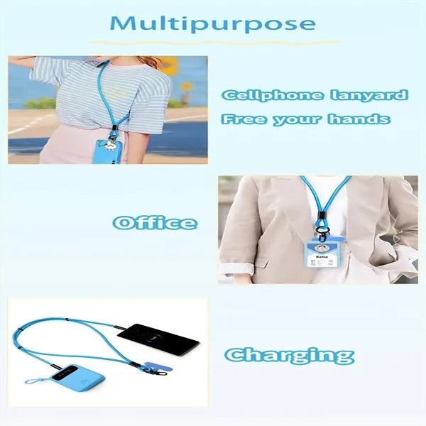 2 In 1 Lanyard Fast Charging Cable