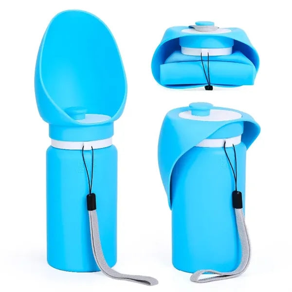 Foldable Silicone Pet Travel Water Bottle 19 oz