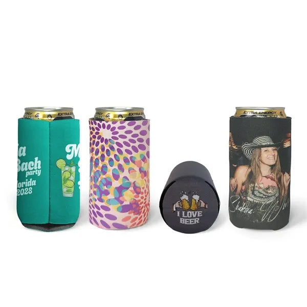 Full Color Foam 8oz Slim Can Coolie