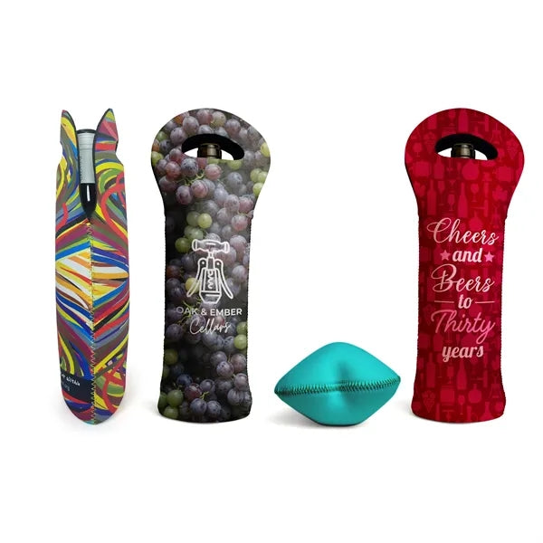 Full Color Neoprene Wine Tote Bag