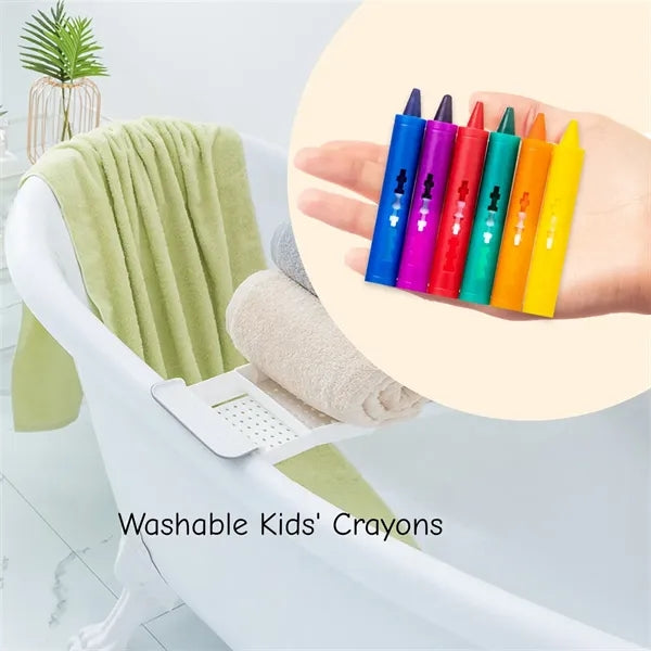 Kids Bath Crayons 6 Colors Washable Bathtub Drawing Pens