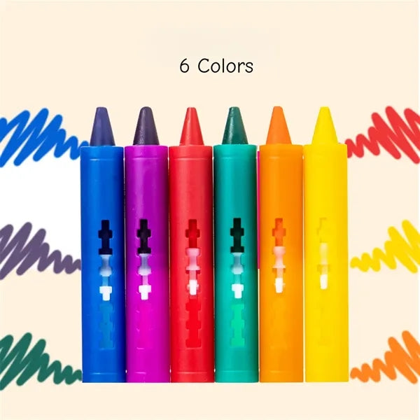 Kids Bath Crayons 6 Colors Washable Bathtub Drawing Pens
