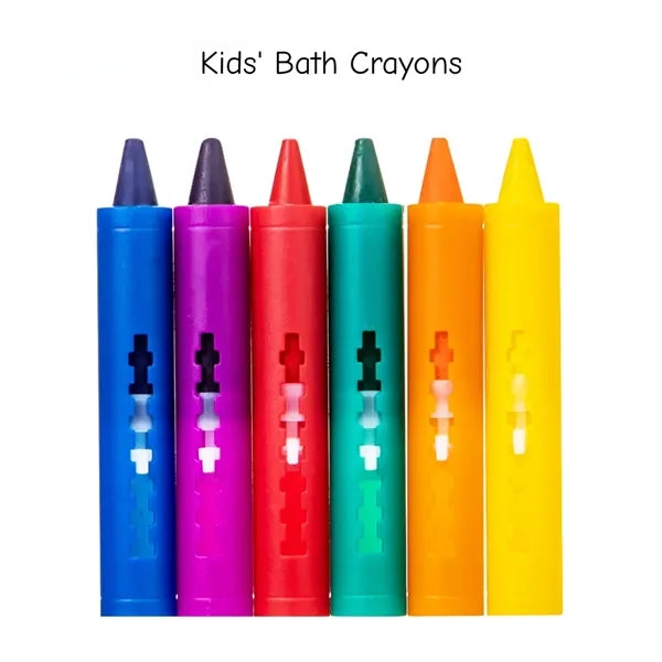 Kids Bath Crayons 6 Colors Washable Bathtub Drawing Pens