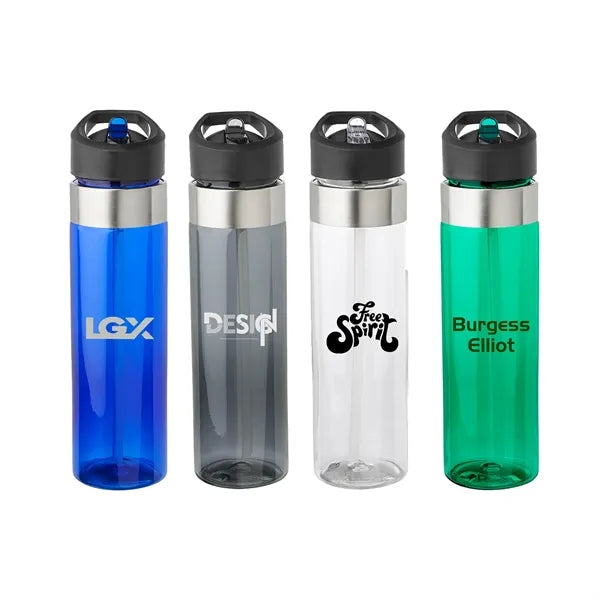24 oz Slim Flip Straw Bottle