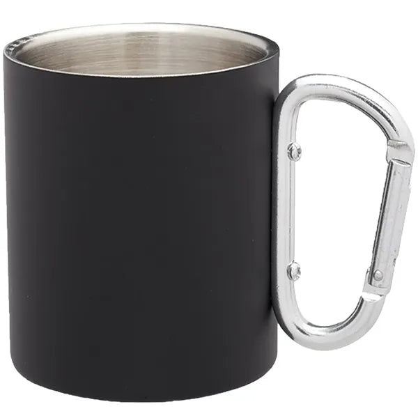 10 oz Clip Handle Steel Mug