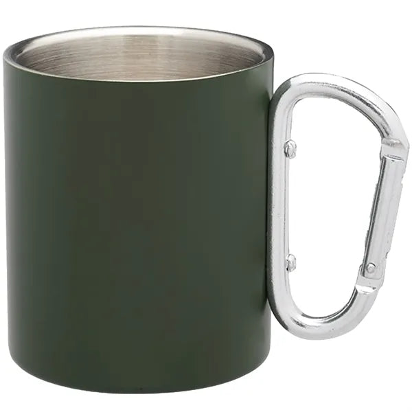 10 oz Clip Handle Steel Mug